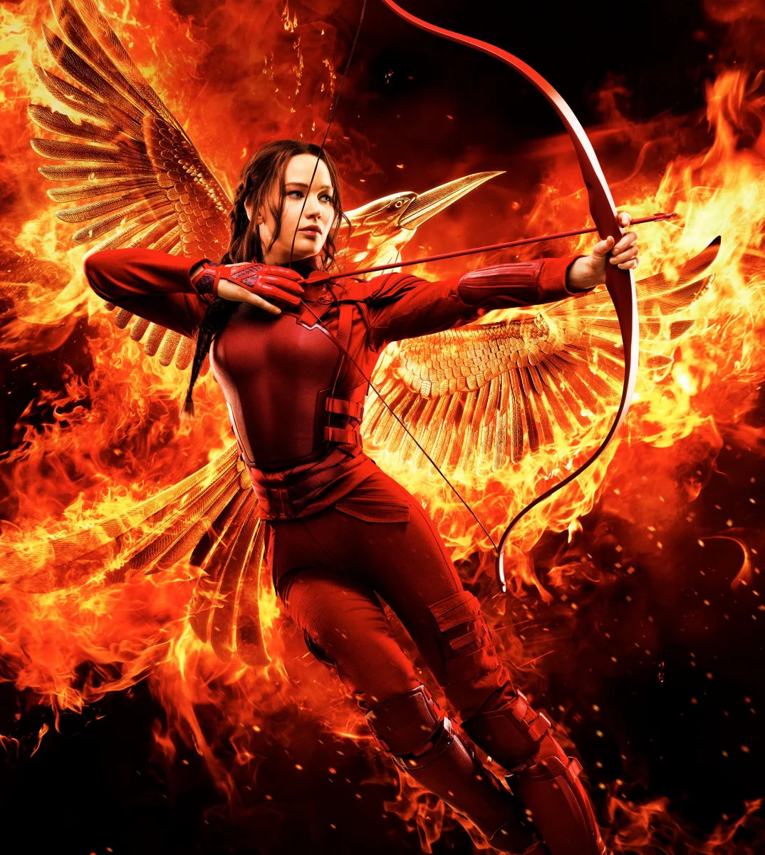 Jennifer Lawrence as Katniss in the Hunger Games. photo courtesy of Flickr