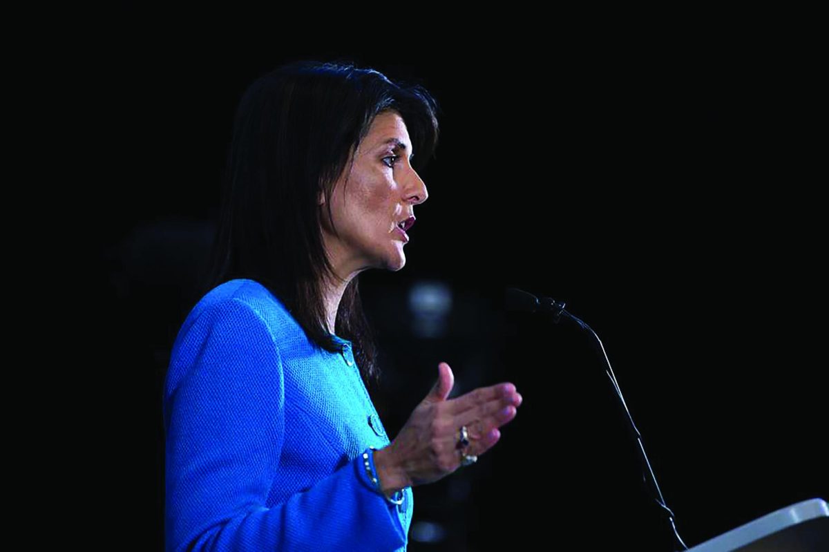 Nikki Haley speaks at an event. photo courtesy of Wikimedia Commons